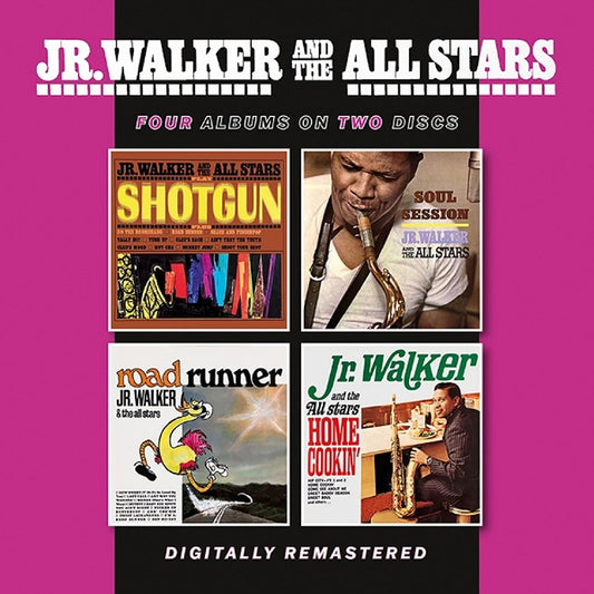 Jr Walker & The All Stars - Shotgun/Soul Session/Road Runner/Home Cookin' - DOUBLE CD - BGO records