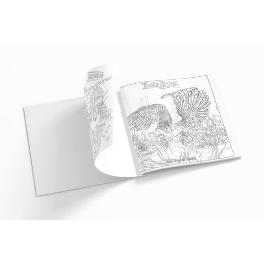 Judas Priest - Only Those Who Kept The Faith Shall Escape The Wrath Of The Metallian... Master Of All Metal - Colouring book - Rock N' Roll Colouring - Image 2