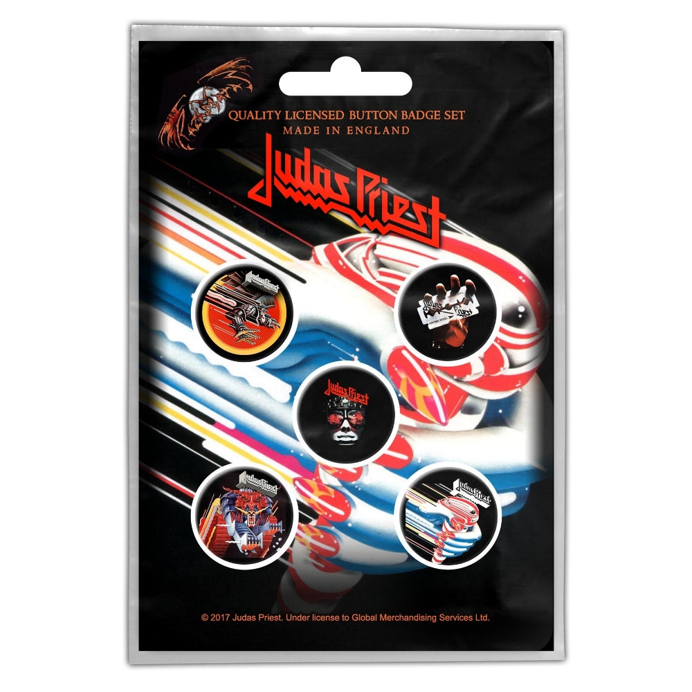 Judas Priest - Turbo - BUTTON BADGE SET - Razamataz