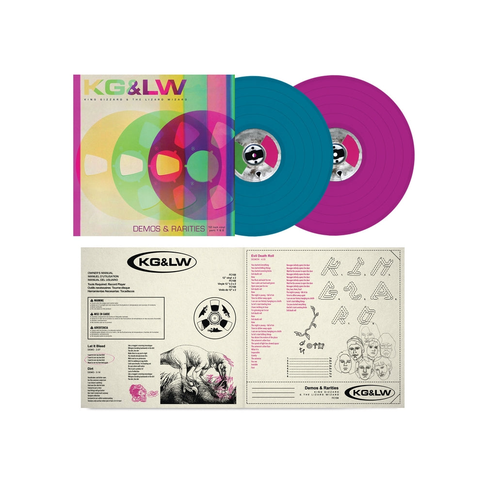 King Gizzard & The Lizard Wizard - Demos & Rarities Vol. 1 - DOUBLE LP GATEFOLD COLOURED - Fuzz Club