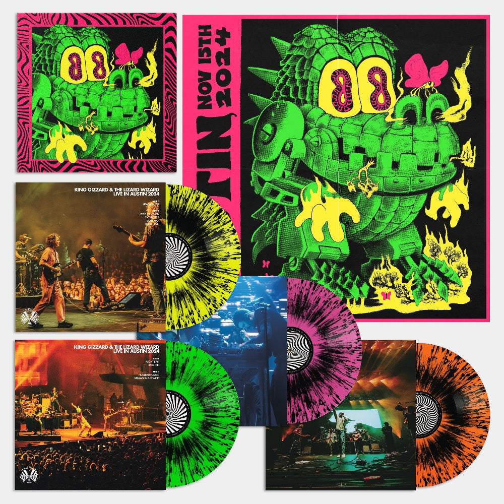 King Gizzard & The Lizard Wizard - King Gizzard - Live in Austin '24 - 4LP BOX COLOURED - The Reverberation Appreciation Society