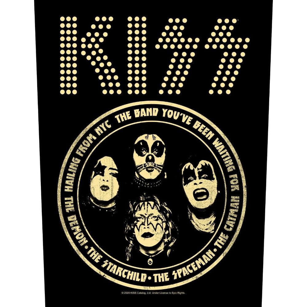 Kiss - Hailing From NYC - BACKPATCH - Razamataz