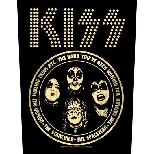Kiss - Hailing From NYC - BACKPATCH - Razamataz