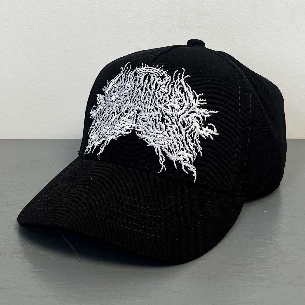 Labyrinthus Stellarum - White Logo Black Cap - BASEBALL CAP - Archivist Records