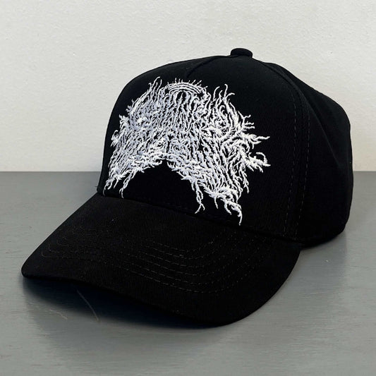 Labyrinthus Stellarum - White Logo Black Cap - BASEBALL CAP - Archivist Records