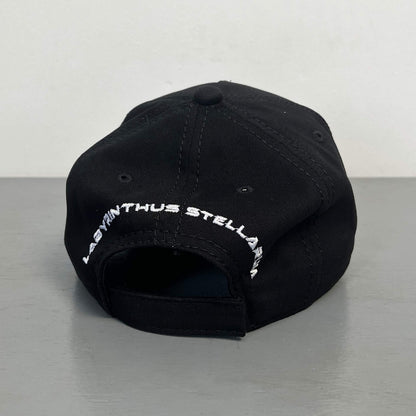 Labyrinthus Stellarum - White Logo Black Cap - BASEBALL CAP - Archivist Records - Image 2