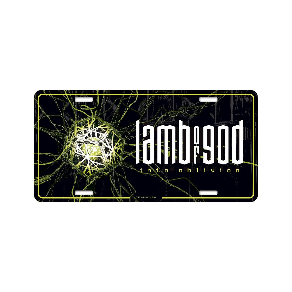 Lamb Of God - Into Oblivion - License plate - Razamataz