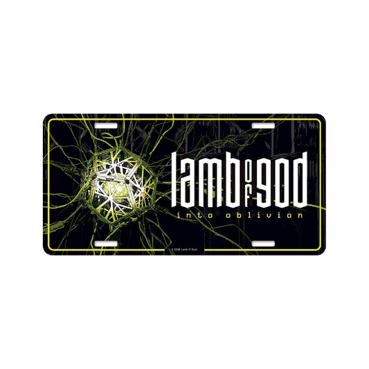 Lamb Of God - Into Oblivion - License plate - Razamataz