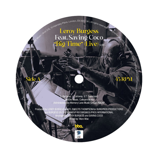 Leroy Burgess - Big Time / Let's Do It - LP - BBE Music