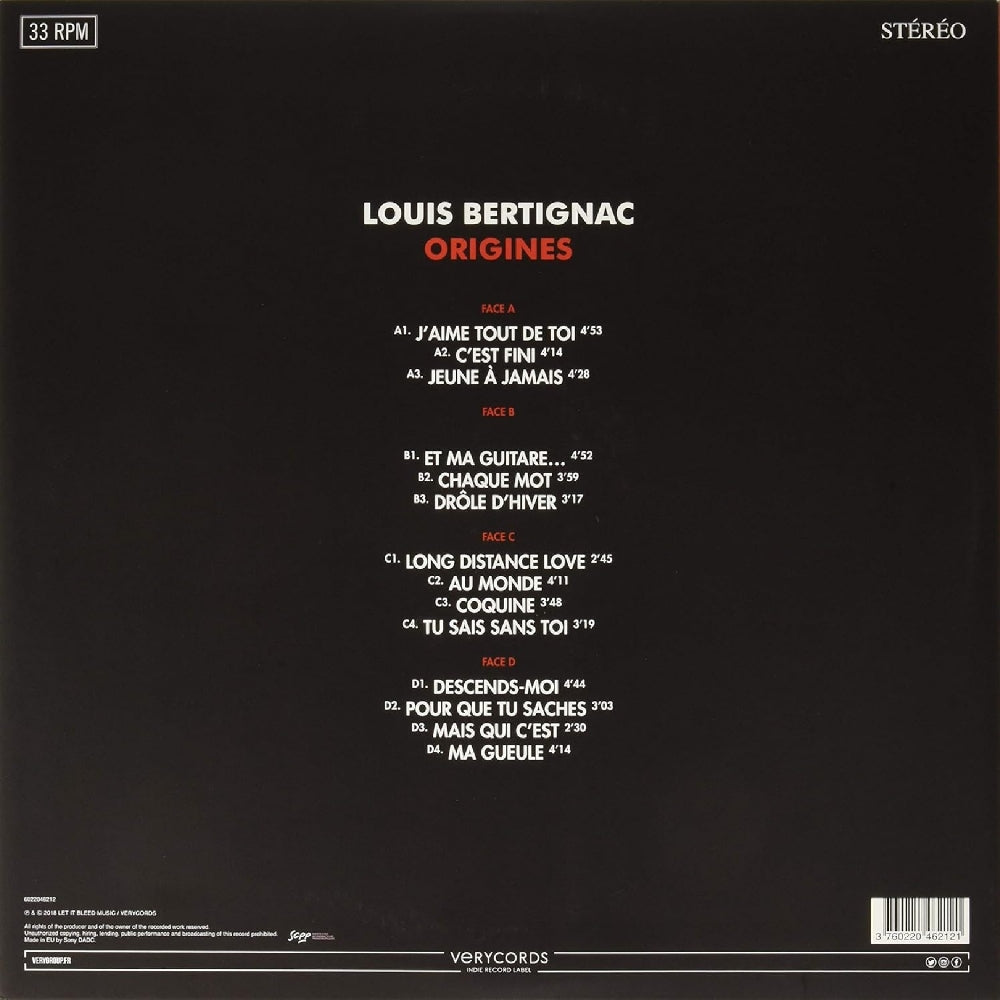 Louis Bertignac - Origines - DOUBLE LP - Verycords - Image 2