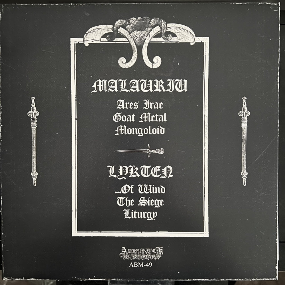 Malauriu - Lykten - Split - LP - Adirondack Black Mass - Image 2