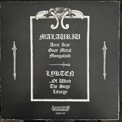 Malauriu - Lykten - Split - LP - Adirondack Black Mass - Image 2