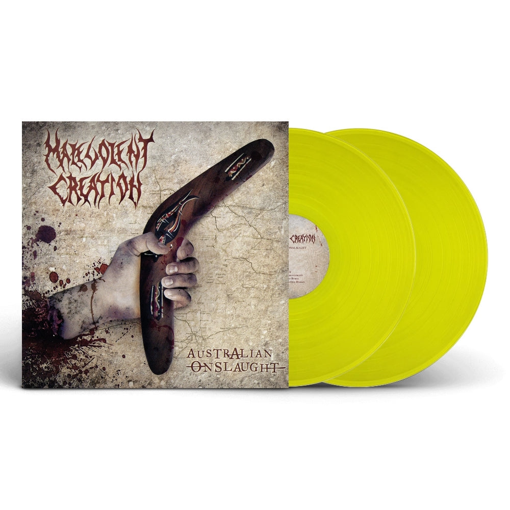 Malevolent Creation - Australian Onslaught - DOUBLE LP GATEFOLD COLOURED - Back on Black