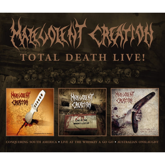 Malevolent Creation - Total Death Live! - Triple CD - Back on Black