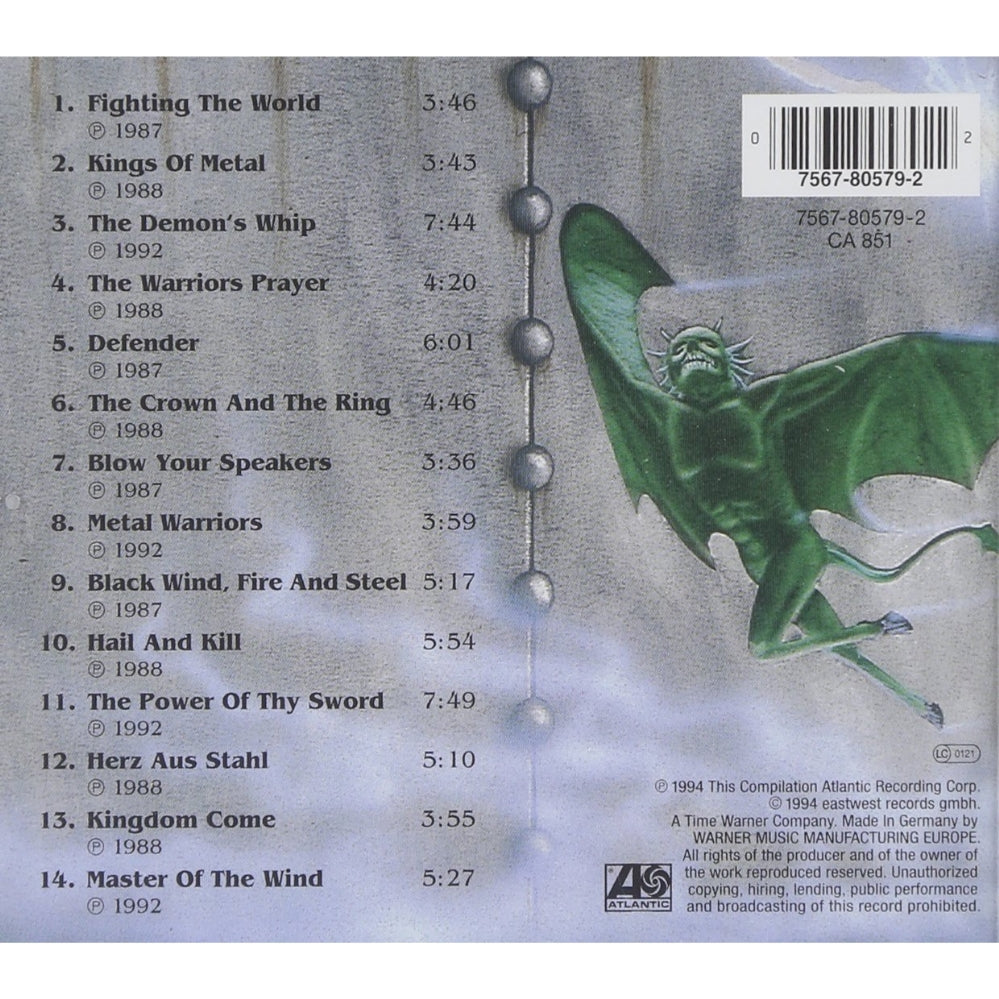 Manowar - Best Of Manowar - The Hell Of Steel - CD - Atlantic - Image 2