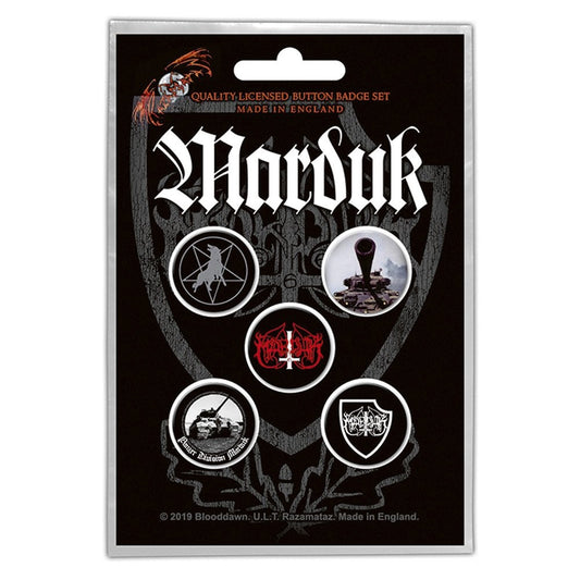 Marduk - Panzer Division - BUTTON BADGE SET - Razamataz