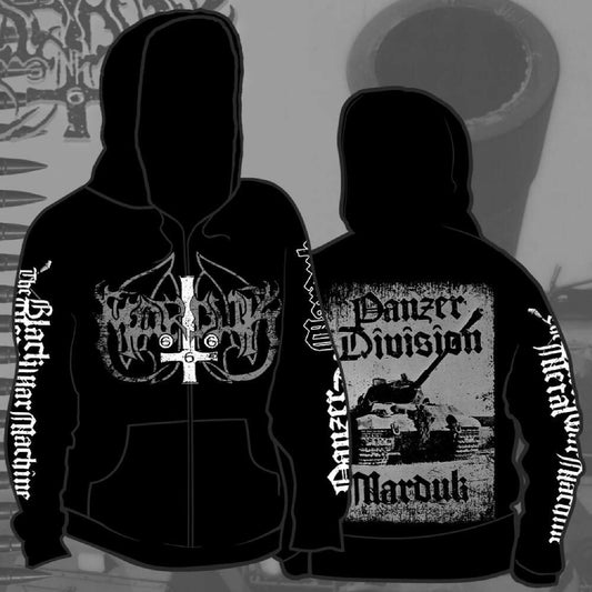 Marduk - Panzer Division Marduk 2025 - Hooded Sweat Shirt Zip - Osmose Productions
