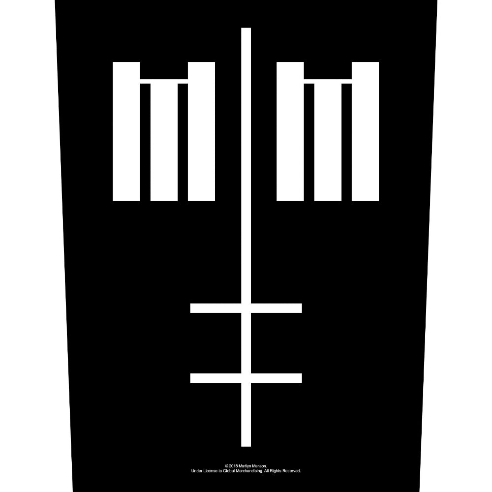 Marilyn Manson - Cross Logo - BACKPATCH - Razamataz