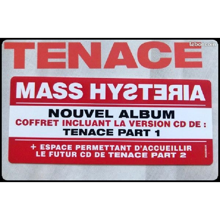 Mass Hysteria - Tenace - Part 1 - CD BOX - Verycords - Image 2