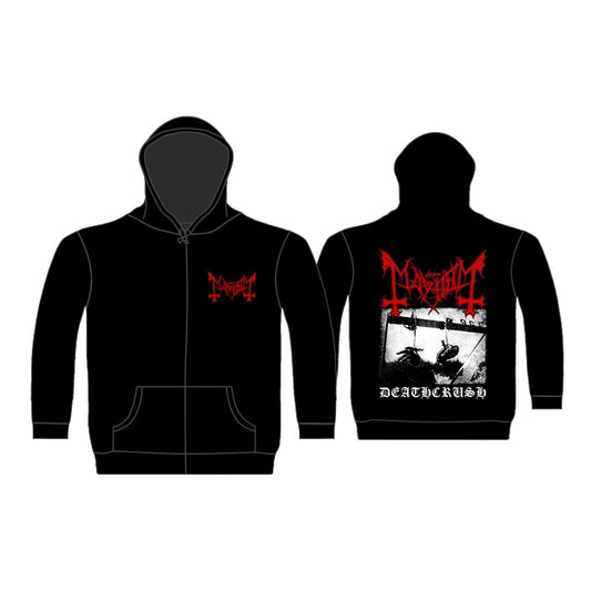 Mayhem - Deathcrush (black) - Hooded Sweat Shirt Zip - Razamataz