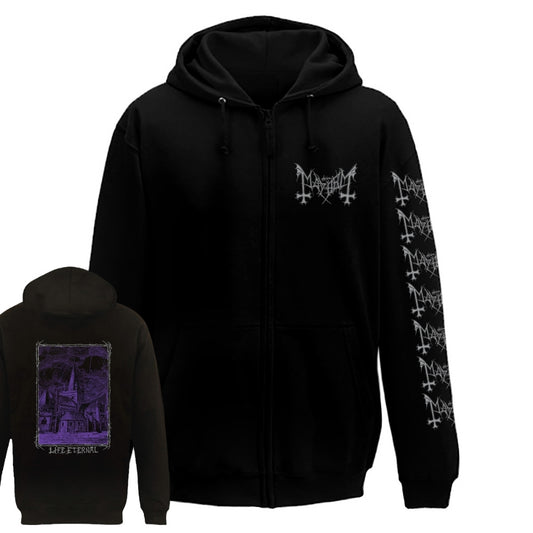 Mayhem - Life Eternal - Hooded Sweat Shirt Zip - Saturnus Productions