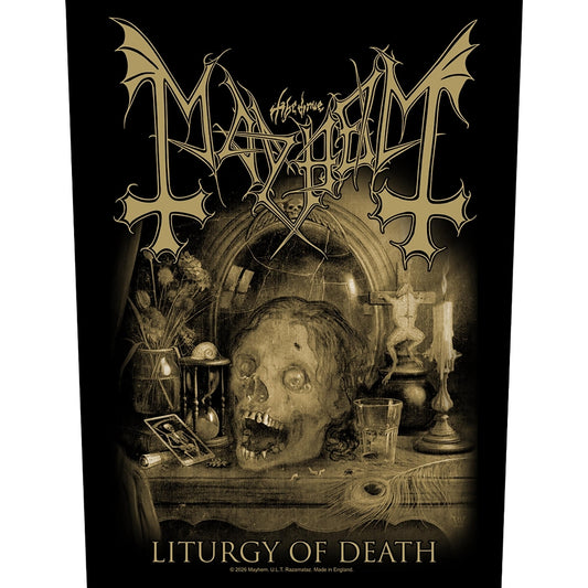 Mayhem - Liturgy Of Death - BACKPATCH - Razamataz