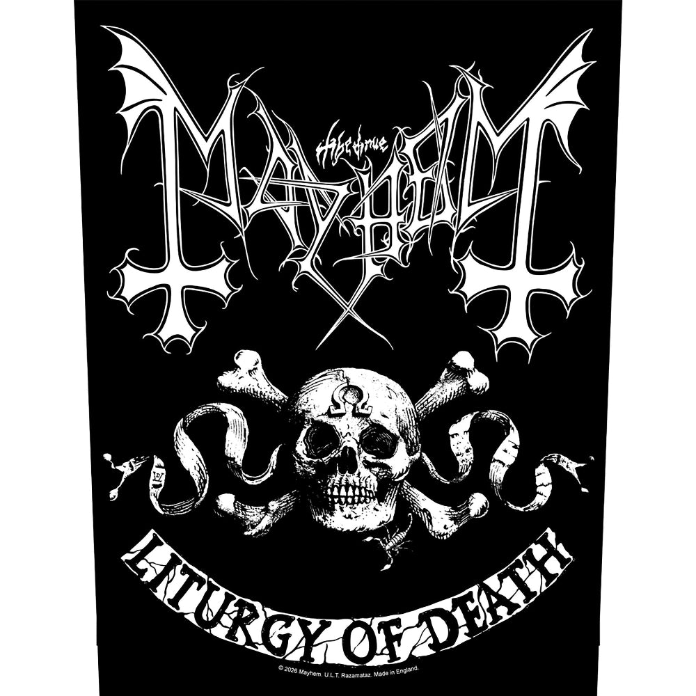 Mayhem - Skull Omega - BACKPATCH - Razamataz