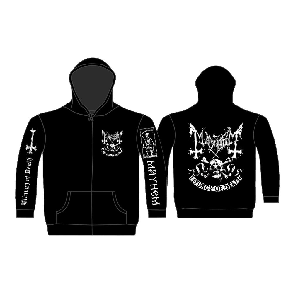 Mayhem - Skull Omega - Hooded Sweat Shirt Zip - Razamataz