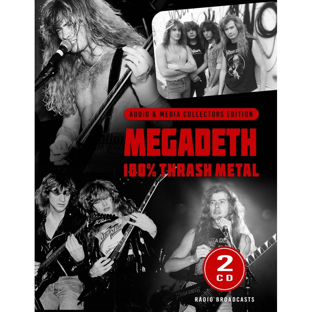 Megadeth - 100% Thrash Metal (Broadcasts Audio & Media Collectors Edition) - 2CD DIGIFILE A5 - Laser Media