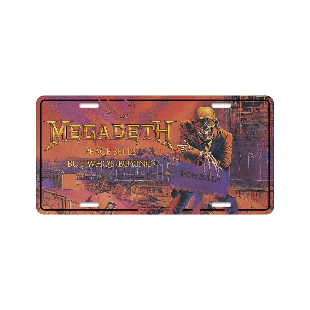 Megadeth - Peace Sells - License plate - Razamataz