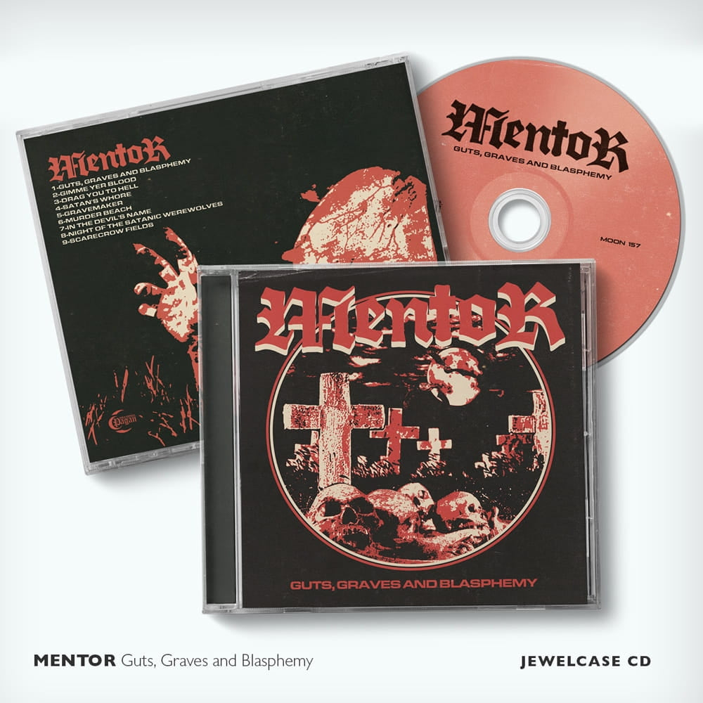 Mentor - Guts, Graves And Blasphemy - CD - Pagan Records - Image 2