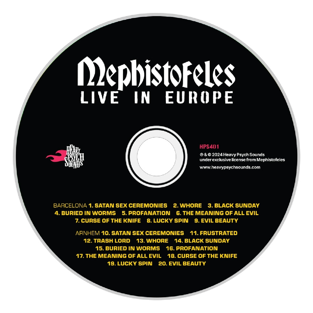 Mephistofeles - Live In Europe - CD DIGIPAK - Heavy Psych Sounds Records - Image 2