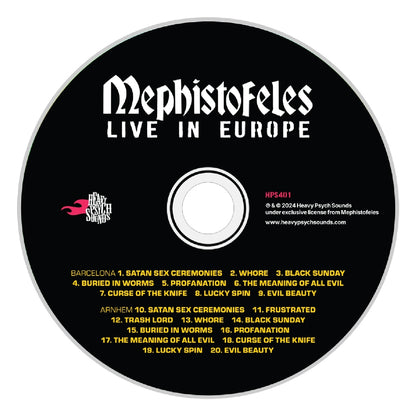 Mephistofeles - Live In Europe - CD DIGIPAK - Heavy Psych Sounds Records - Image 2