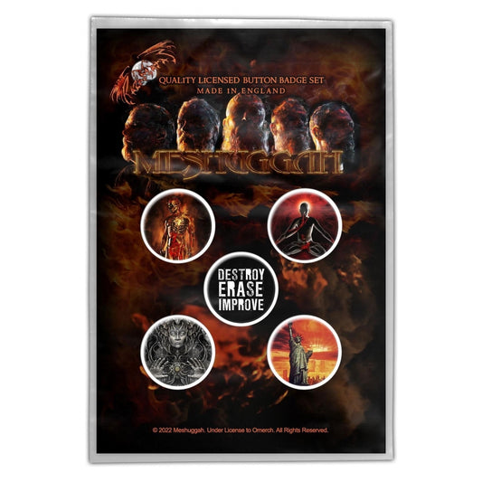 Meshuggah - Immutable - BUTTON BADGE SET - Razamataz