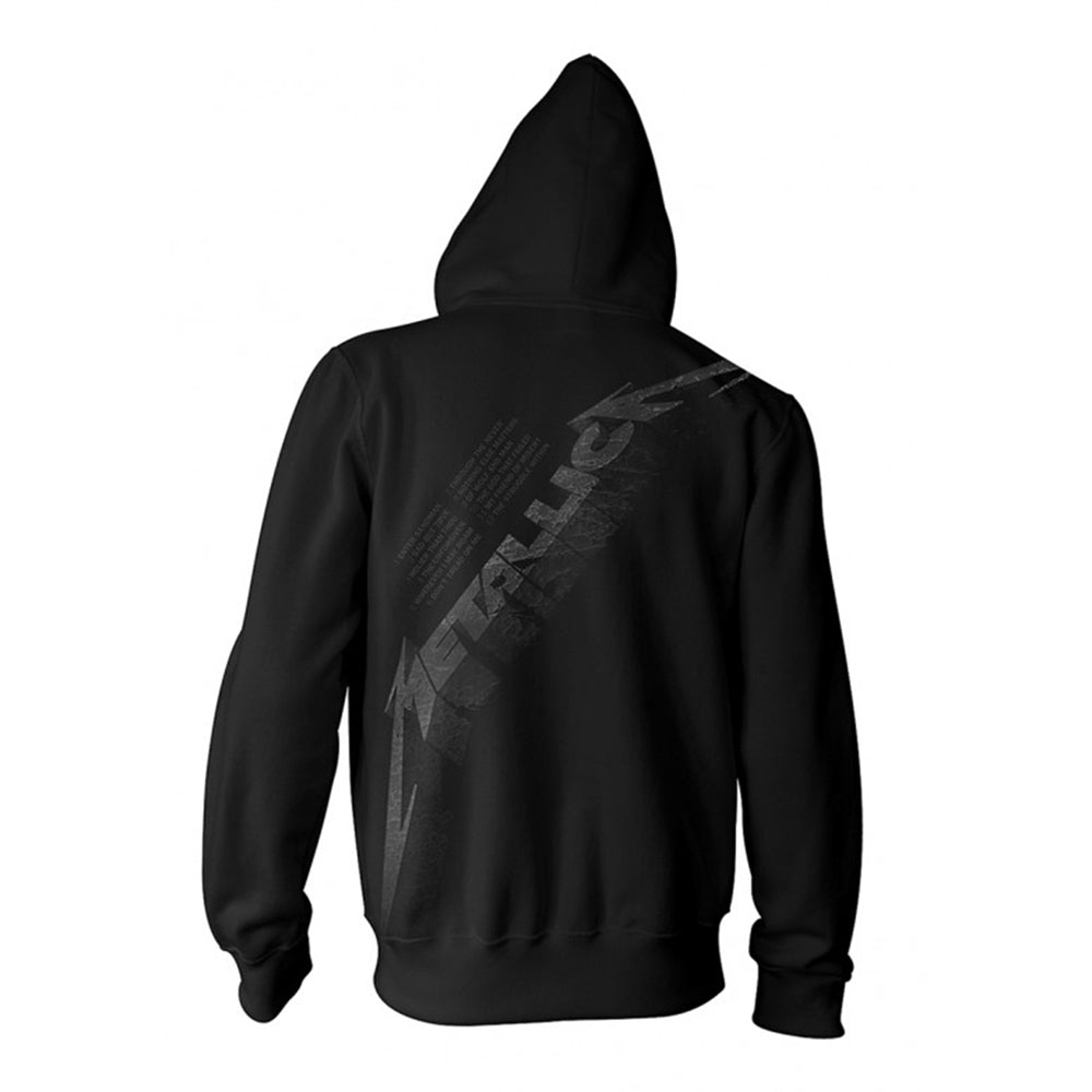 Metallica - Black Album Burnished - Hooded Sweat Shirt Zip - PHD - Image 2