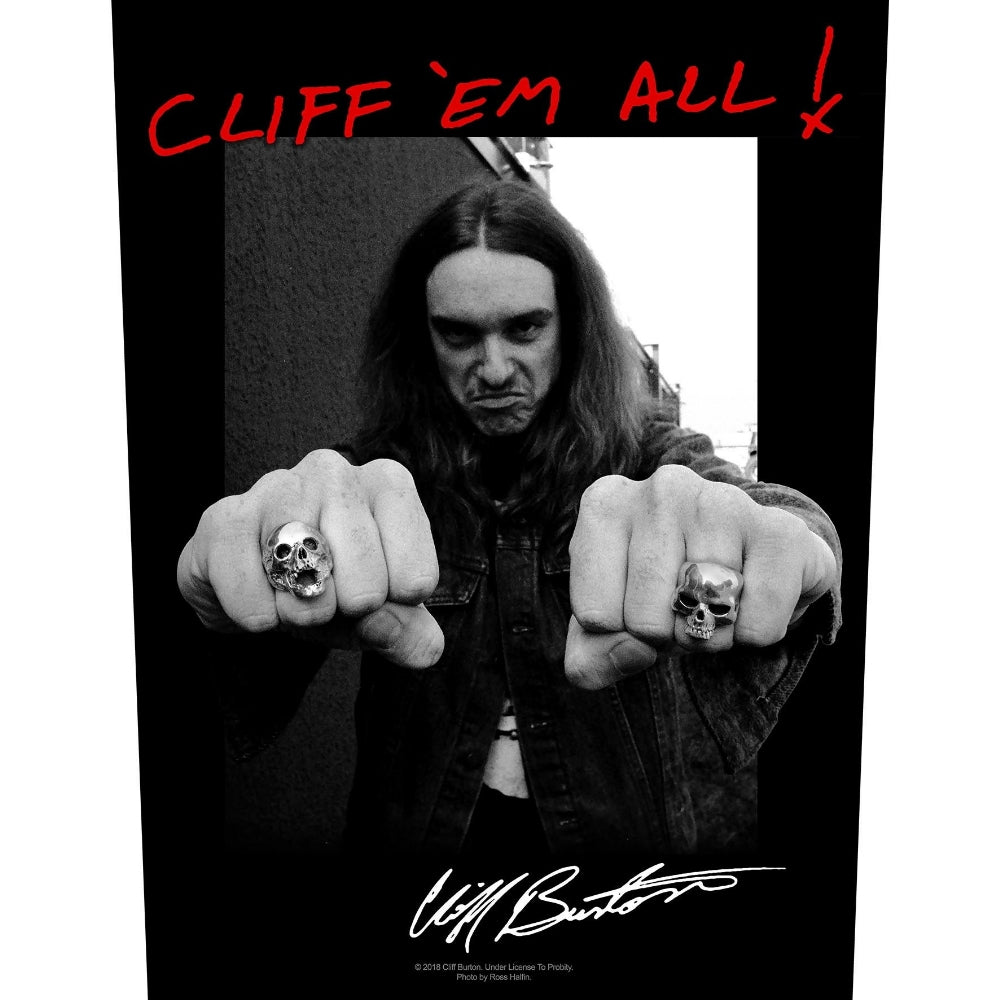 Metallica - Cliff 'em All! - BACKPATCH - Razamataz