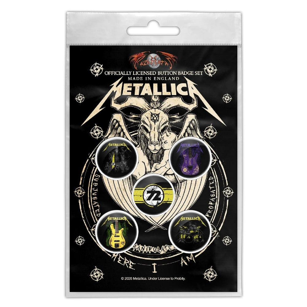 Metallica - If Darkness Had A son - BUTTON BADGE SET - Razamataz