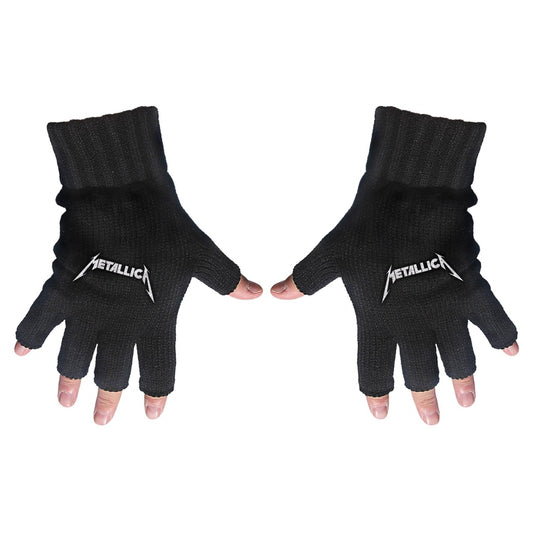 Metallica - Logo - FINGERLESS GLOVES - Razamataz