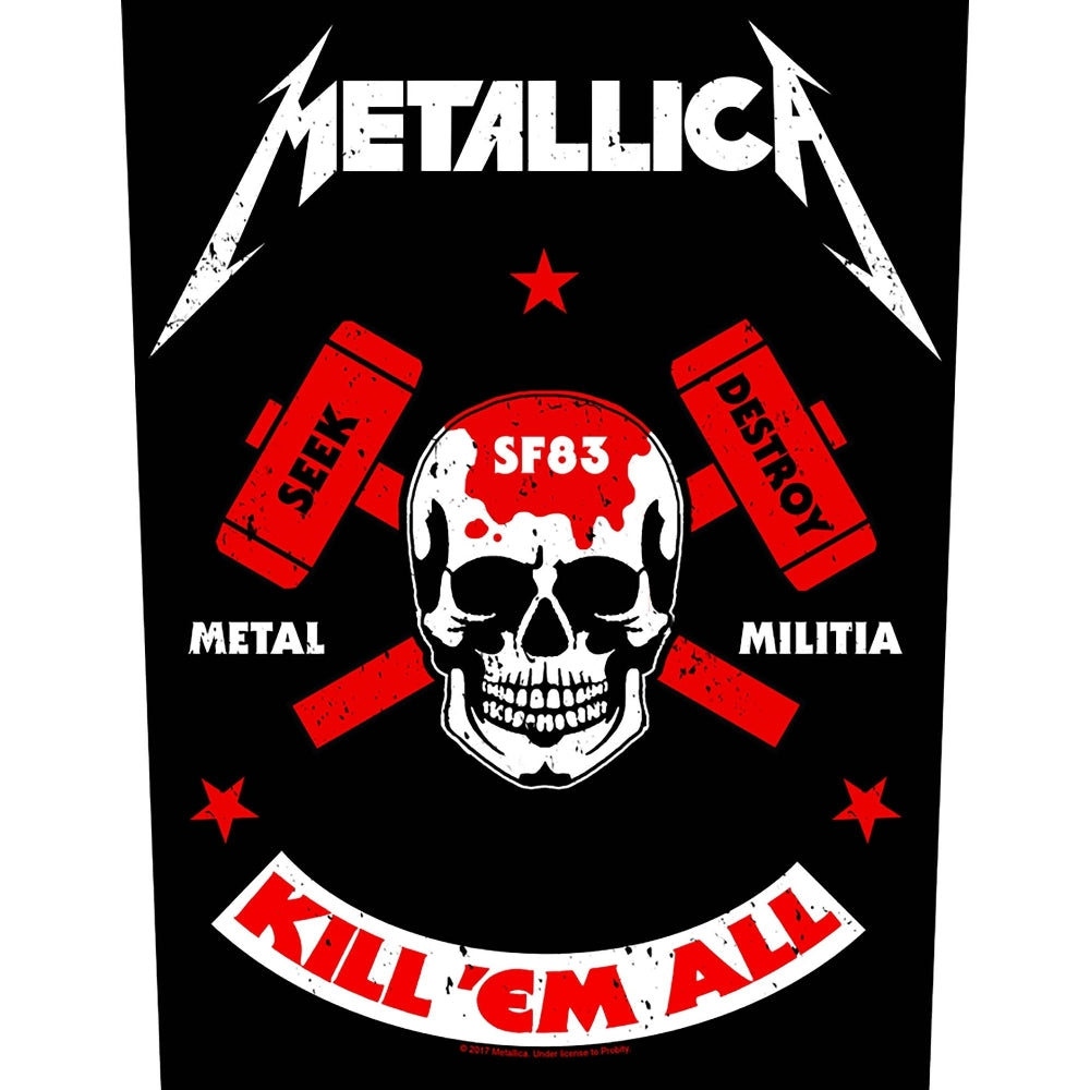 Metallica - Metal Militia - BACKPATCH - Razamataz