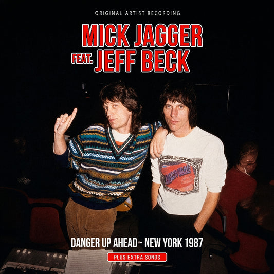 Mick Jagger featuring Jeff Beck - Danger Up Ahead (Original Artist Recording) - New York 1987 - LP - Rockin' Bear Records