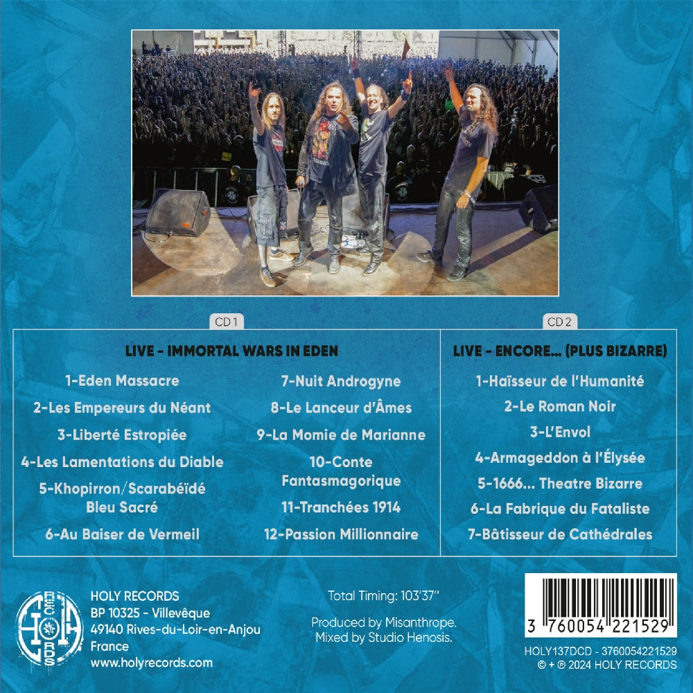 Misanthrope - LIVE - Immortal Wars In Eden - 2CD DIGIPAK - Holy Records - Image 2