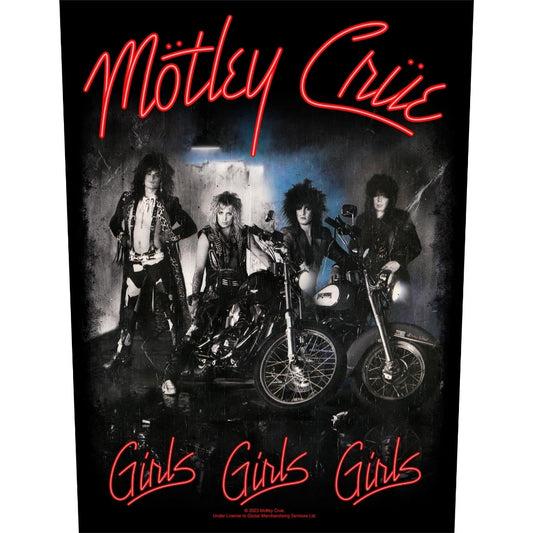 Mötley Crüe - Girls, Girls, Girls - BACKPATCH - Razamataz