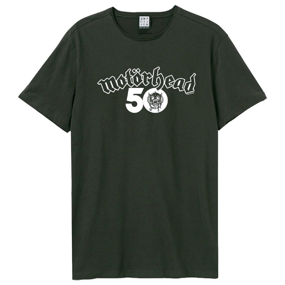 Motorhead - 50Th White Logo - T-shirt - Amplified