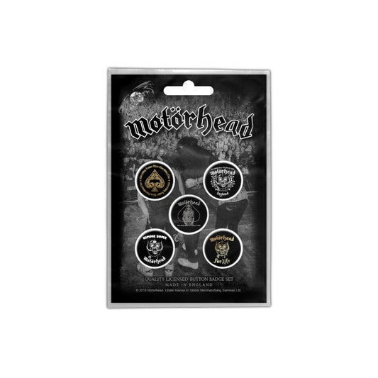 Motorhead - Clean Your Clock - BUTTON BADGE SET - Razamataz