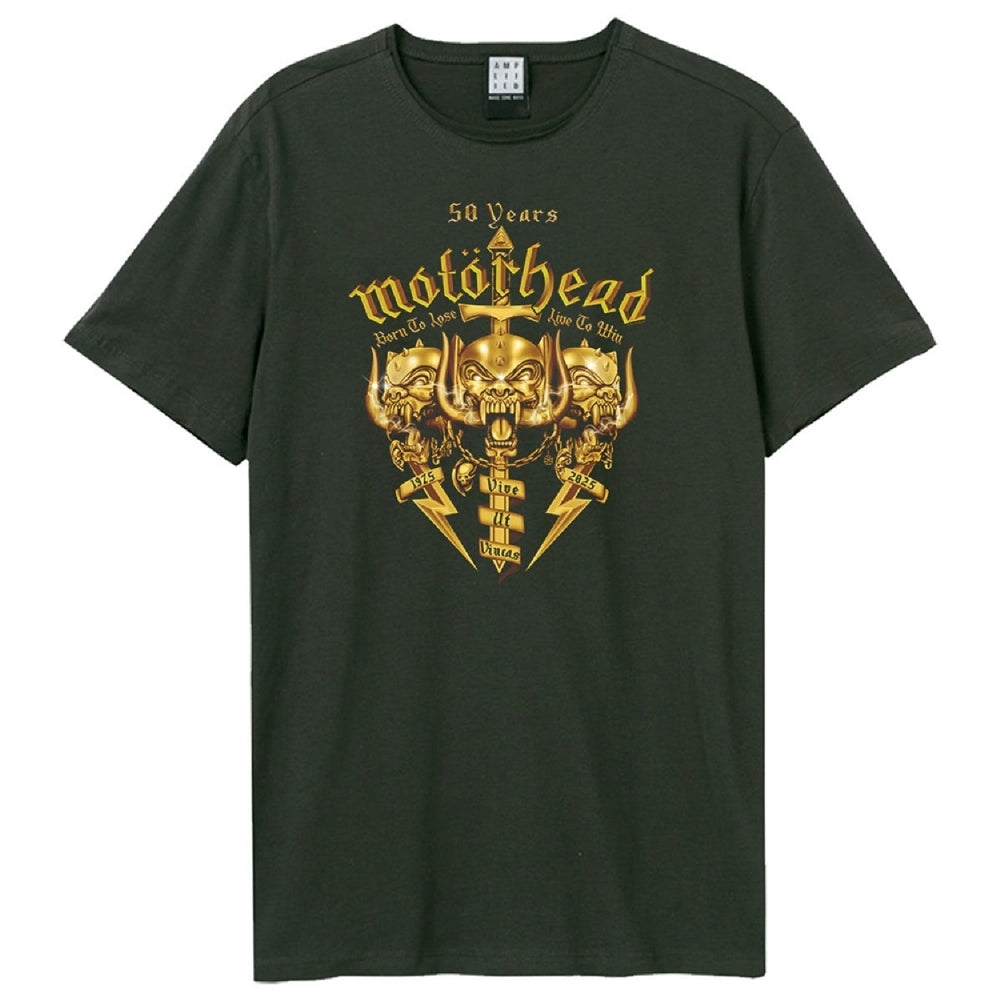 Motorhead - Gold Crest 50Th - T-shirt - Amplified