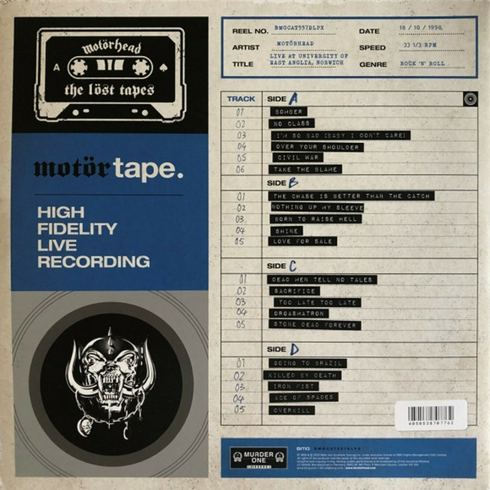 Motorhead - The Löst Tapes Vol. 2: Live in Norwich 1998 - DOUBLE LP GATEFOLD COLOURED - BMG - Image 3