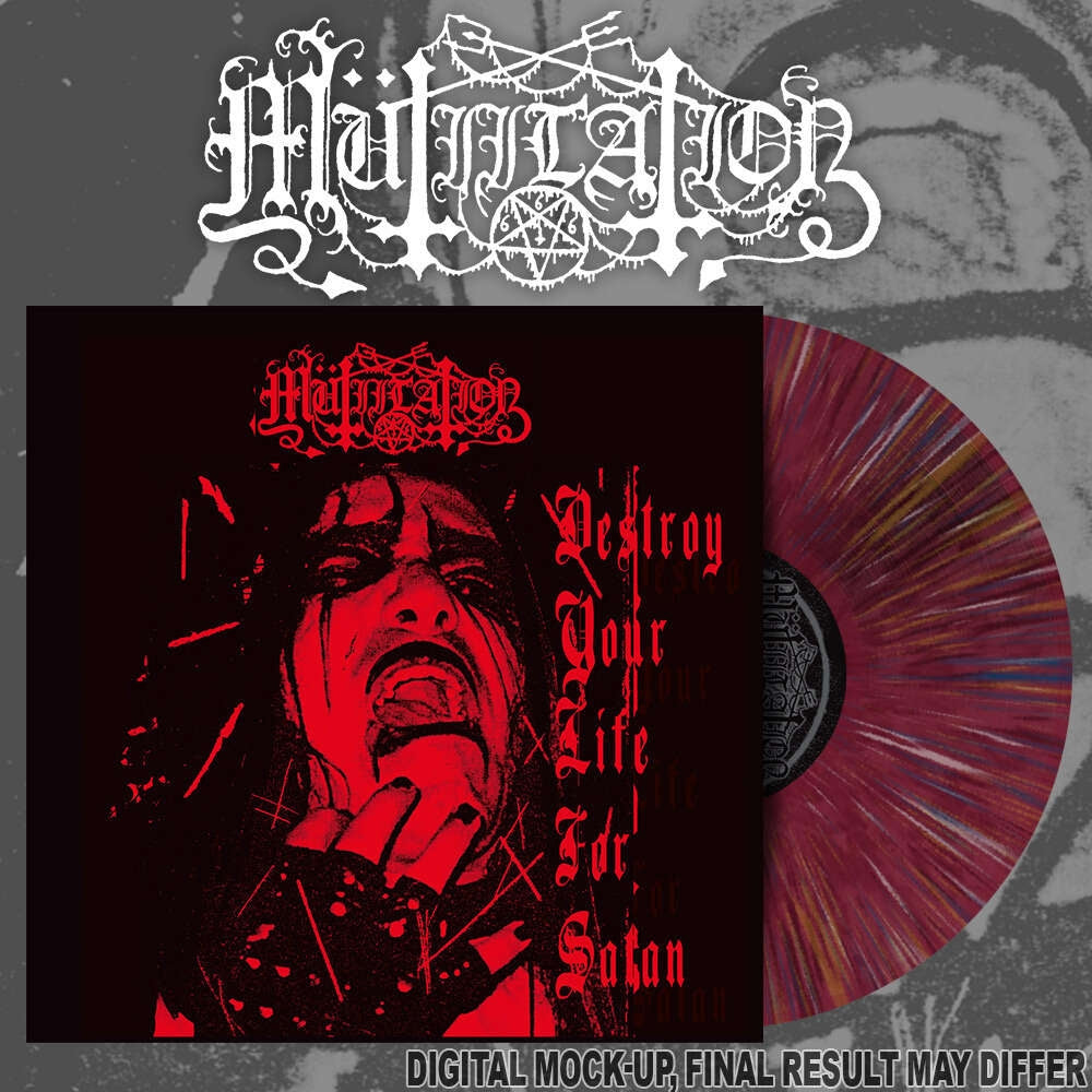 Mutiilation - Destroy Your Life For Satan - 10" coloured vinyl - Osmose Productions