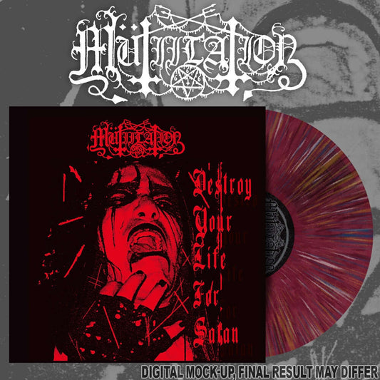 Mutiilation - Destroy Your Life For Satan - 10" coloured vinyl - Osmose Productions