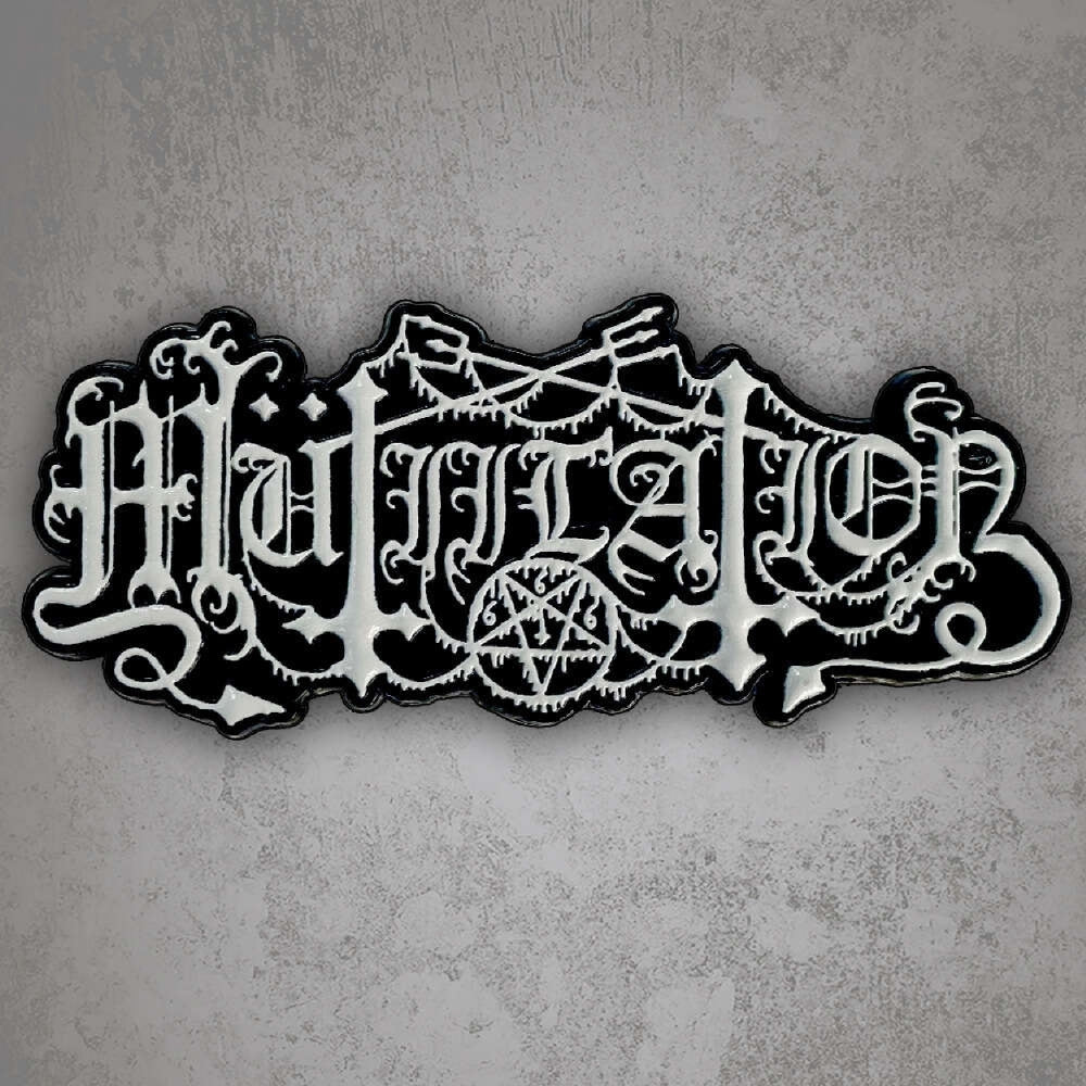 Mutiilation - White Logo - METAL PIN - Osmose Productions