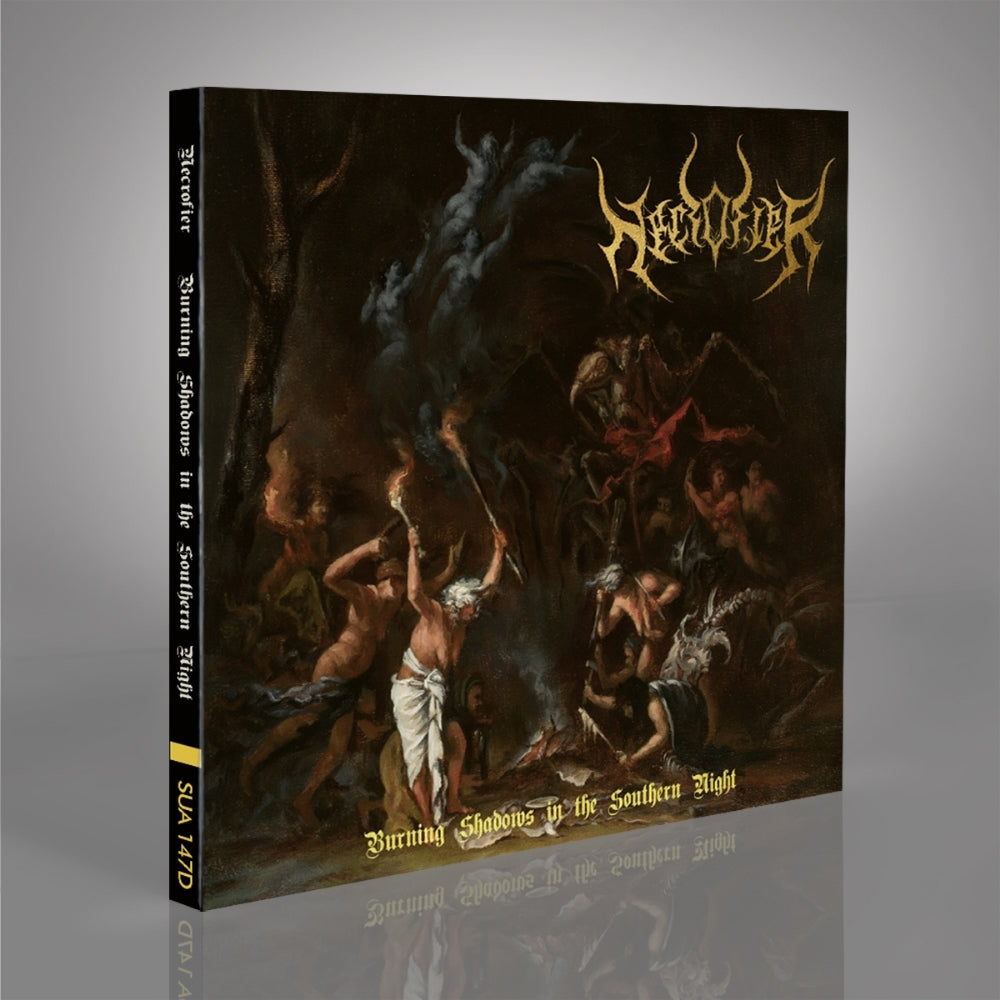 Necrofier - Burning Shadows in the Southern Night - CD DIGIPAK - Underground Activists - Image 2